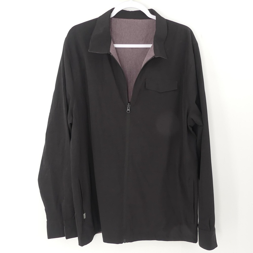 Travis Mathew Jacket Mens XL Reversible Full Zip Golf Lightweight Modern‎ Casual